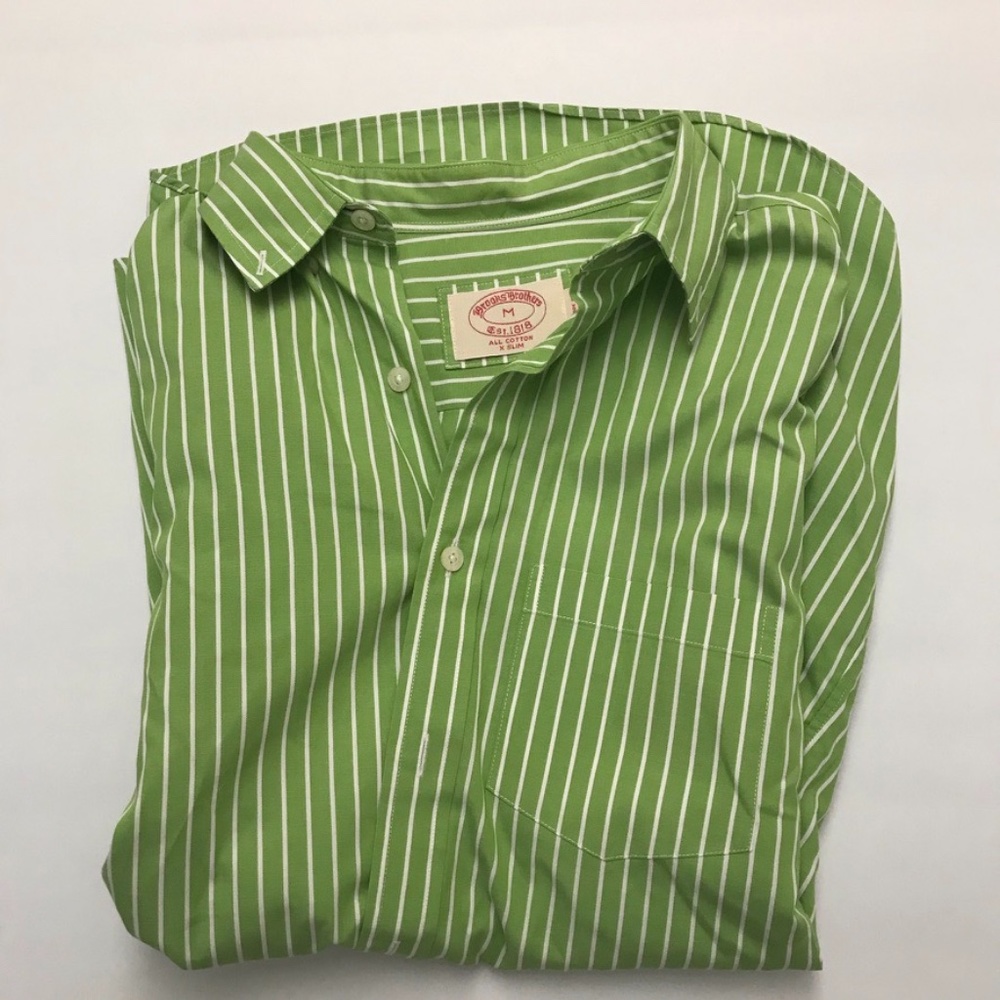 Green Brooks Brothers Button Down Size Medium
